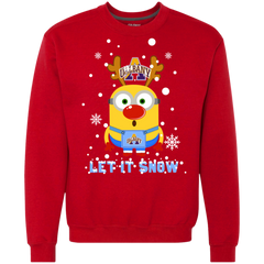 Minion Albany Great Danes Ugly Christmas Sweaters Let It Snow Sweatshirt - The White Eagles