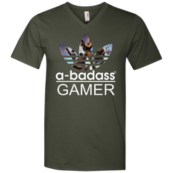 A-badass Gamer Fortnite Adidas Men's V-Neck T-Shirt - The White Eagles