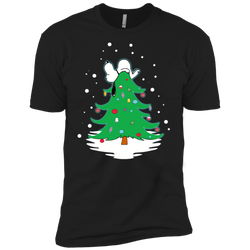 Snoopy Tree Christmas The Peanuts Movie Men's Sleeve Shirt - The White Eagles