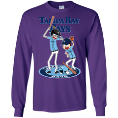 Tampa Bay Rays Baseball Rick And Morty LS Cotton T-Shirt - The White Eagles