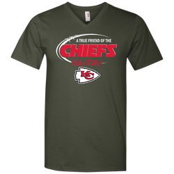 Dilly Dilly Kansas City Chiefs A True Friend Of The Chiefs Men's V-Neck T-Shirt - The White Eagles