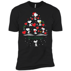 Snoopy Merry Christmas The Peanuts Movie Men's Sleeve Shirt - The White Eagles