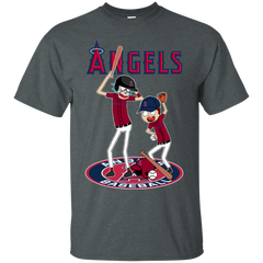 Los Angeles Angels Baseball Rick And Morty Cotton T-Shirt - The White Eagles