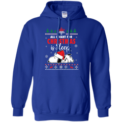 All I Want For Christmas Is Sleep Snoopy The Peanuts Movie Hoodie - The White Eagles