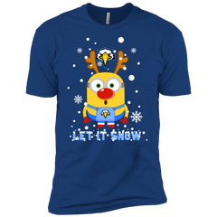 Minion Morehead State Eagles Ugly Christmas Sweaters Let It Snow Men's Sleeve Shirt - The White Eagles