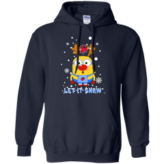 Minion Lamar Cardinals Ugly Christmas Sweaters Let It Snow Hoodie - The White Eagles