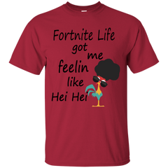 Fortnite Life Got Me Feelin Like Hei Hei Cotton T-Shirt - The White Eagles