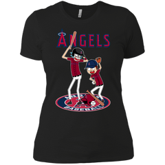 Los Angeles Angels Baseball Rick And Morty Ladies' Shirt - The White Eagles