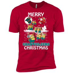 Coastal Carolina Chanticleers Ugly Christmas Sweaters Minions Santa Claus Merry Christmas Men's Sleeve Shirt - The White Eagles