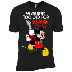 We Are Never Too Old For Elvis Presley Mickey Men's Sleeve Shirt - The White Eagles