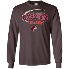 Dilly Dilly A True Friend Of The Arizona Coyotes LS Cotton T-Shirt - The White Eagles