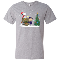 Minnesota Vikings Snoopy The Peanuts Ugly Christmas Sweater  Super Bowl Men's V-Neck T-Shirt - The White Eagles