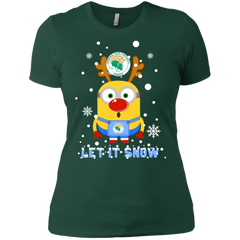 Minion Norfolk State Spartans Ugly Christmas Sweaters Let It Snow Ladies' Shirt - The White Eagles