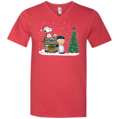 Los Angeles Rams Snoopy The Peanuts Ugly Christmas Sweater  Super Bowl Men's V-Neck T-Shirt - The White Eagles