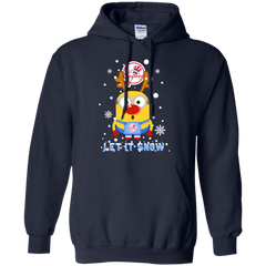 Minion New York Yankees  Ugly Christmas Sweaters Let It Snow Hoodie - The White Eagles