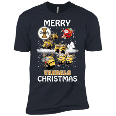 Idaho Vandals Ugly Christmas Sweaters Minions Santa Claus Merry Christmas Men's Sleeve Shirt - The White Eagles
