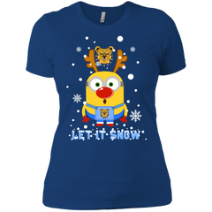 Minion North Carolina A&t Aggies Ugly Christmas Sweaters Let It Snow Ladies' Shirt - The White Eagles