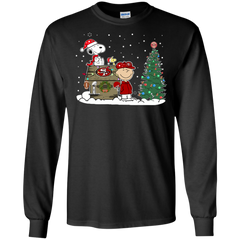 San Francisco 49ers Snoopy The Peanuts Ugly Christmas Sweater  Super Bowl LS Cotton T-Shirt - The White Eagles