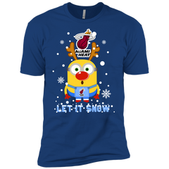 Minion Miami Heat Ugly Christmas Sweaters Let It Snow Men's Sleeve Shirt - The White Eagles