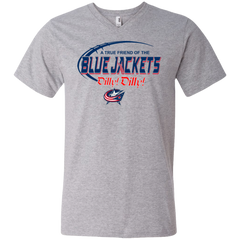Dilly Dilly A True Friend Of The Columbus Blue Jackets Men's V-Neck T-Shirt - The White Eagles