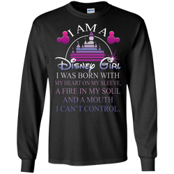 I Am A Disney Girl I Can't Control T-shirts LS Cotton T-Shirt - The White Eagles