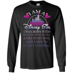 I Am A Disney Girl I Can't Control T-shirts LS Cotton T-Shirt - The White Eagles