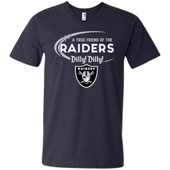 Dilly Dilly Raiders A True Friend Of The Raiders Men's V-Neck T-Shirt - The White Eagles