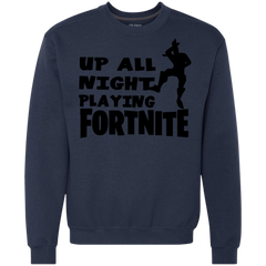 Fortnite Up All Night Playing Fortnite Sweatshirt - The White Eagles