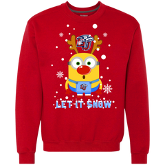 Minion Liberty Flames Ugly Christmas Sweaters Let It Snow Sweatshirt - The White Eagles