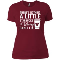 There's Nothing A Little Starbucks & Disney Can't Fix Shirt Ladies' Shirt - The White Eagles