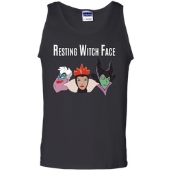 Maleficent Disney Shirt. Resting Witch Face Halloween Shirt Tank Top - The White Eagles