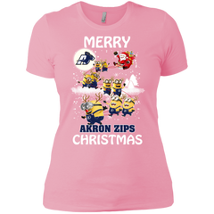 Akron Zips T Shirts Minions Santa Claus Merry Christmas Hoodies Sweatshirts Ladies' Shirt - The White Eagles