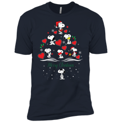 Snoopy Merry Christmas The Peanuts Movie Men's Sleeve Shirt - The White Eagles