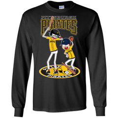 Pittsburgh Pirates Baseball Rick And Morty LS Cotton T-Shirt - The White Eagles