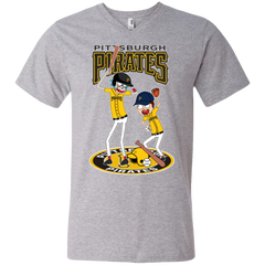 Pittsburgh Pirates Baseball Rick And Morty Men's V-Neck T-Shirt - The White Eagles
