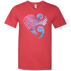You Matter Don't Let Your Story End Semicolon Shirt Men's V-Neck T-Shirt - The White Eagles