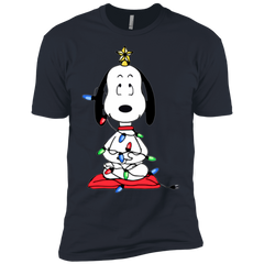 Snoopy Christmas Tree The Peanuts Movie Snoopy Men's Sleeve Shirt - The White Eagles
