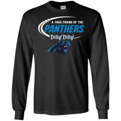 Dilly Dilly Panthers A True Friend Of The Panthers LS Cotton T-Shirt - The White Eagles