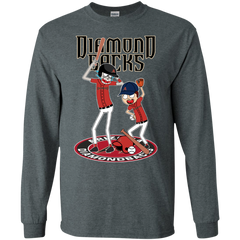 Arizona Diamondbacks Baseball Rick And Morty LS Cotton T-Shirt - The White Eagles