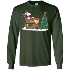 Cleveland Browns Snoopy The Peanuts Ugly Christmas Sweater  Super Bowl LS Cotton T-Shirt - The White Eagles