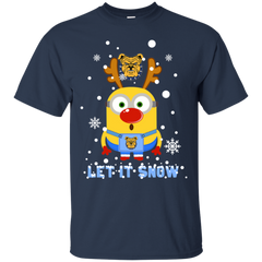 Minion North Carolina A&t Aggies Ugly Christmas Sweaters Let It Snow Cotton T-Shirt - The White Eagles