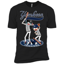 New York Yankees Baseball Rick And Morty Men's Sleeve Shirt - The White Eagles