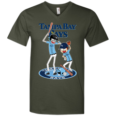 Tampa Bay Rays Baseball Rick And Morty Men's V-Neck T-Shirt - The White Eagles