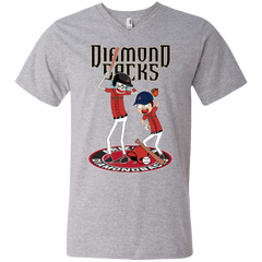 Arizona Diamondbacks Baseball Rick And Morty Men's V-Neck T-Shirt - The White Eagles
