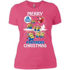Georgia State Panthers Ugly Christmas Sweaters Minions Santa Claus Merry Christmas Ladies' Shirt - The White Eagles