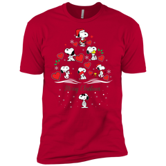 Snoopy Merry Christmas The Peanuts Movie Men's Sleeve Shirt - The White Eagles
