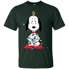 Snoopy Christmas Tree The Peanuts Movie Snoopy Cotton T-Shirt - The White Eagles