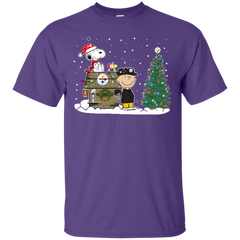 Pittsburgh Steelers Snoopy The Peanuts Ugly Christmas Sweater  Super Bowl Cotton T-Shirt - The White Eagles
