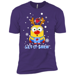 Minion Lamar Cardinals Ugly Christmas Sweaters Let It Snow Men's Sleeve Shirt - The White Eagles