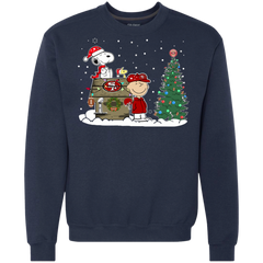 San Francisco 49ers Snoopy The Peanuts Ugly Christmas Sweater  Super Bowl Sweatshirt - The White Eagles